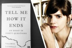 Flyer for Valeria Luiselli&#39;s &quot;Tell Me How It Ends&quot;